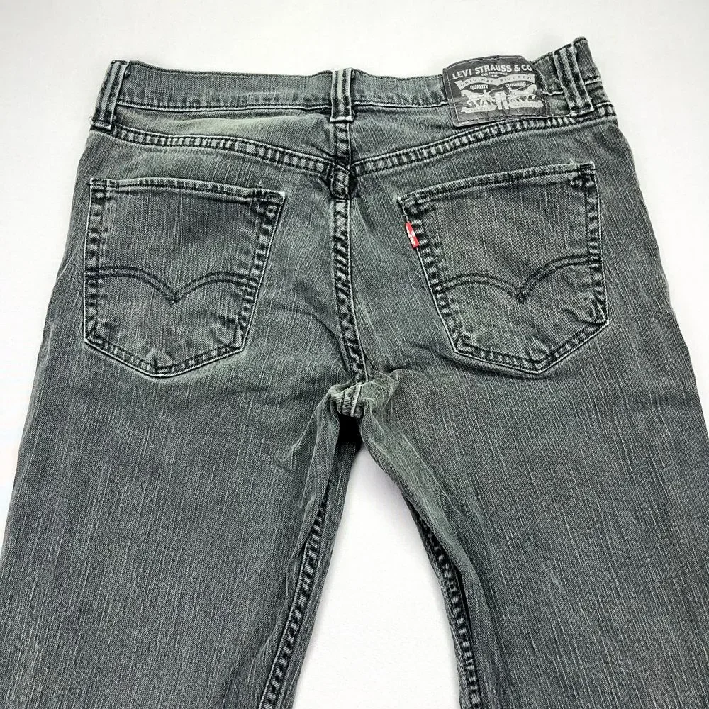 Levi's 511 Tag Sz 32x34 (Fits 31) Men's Black Narrow‎ Leg Jeans Lean Hip
